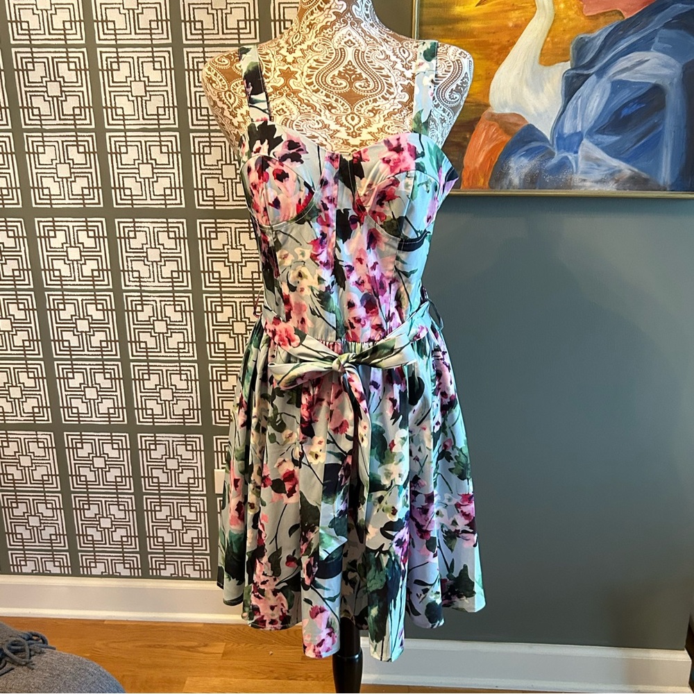 Dalia MacPhee floral bustier dress